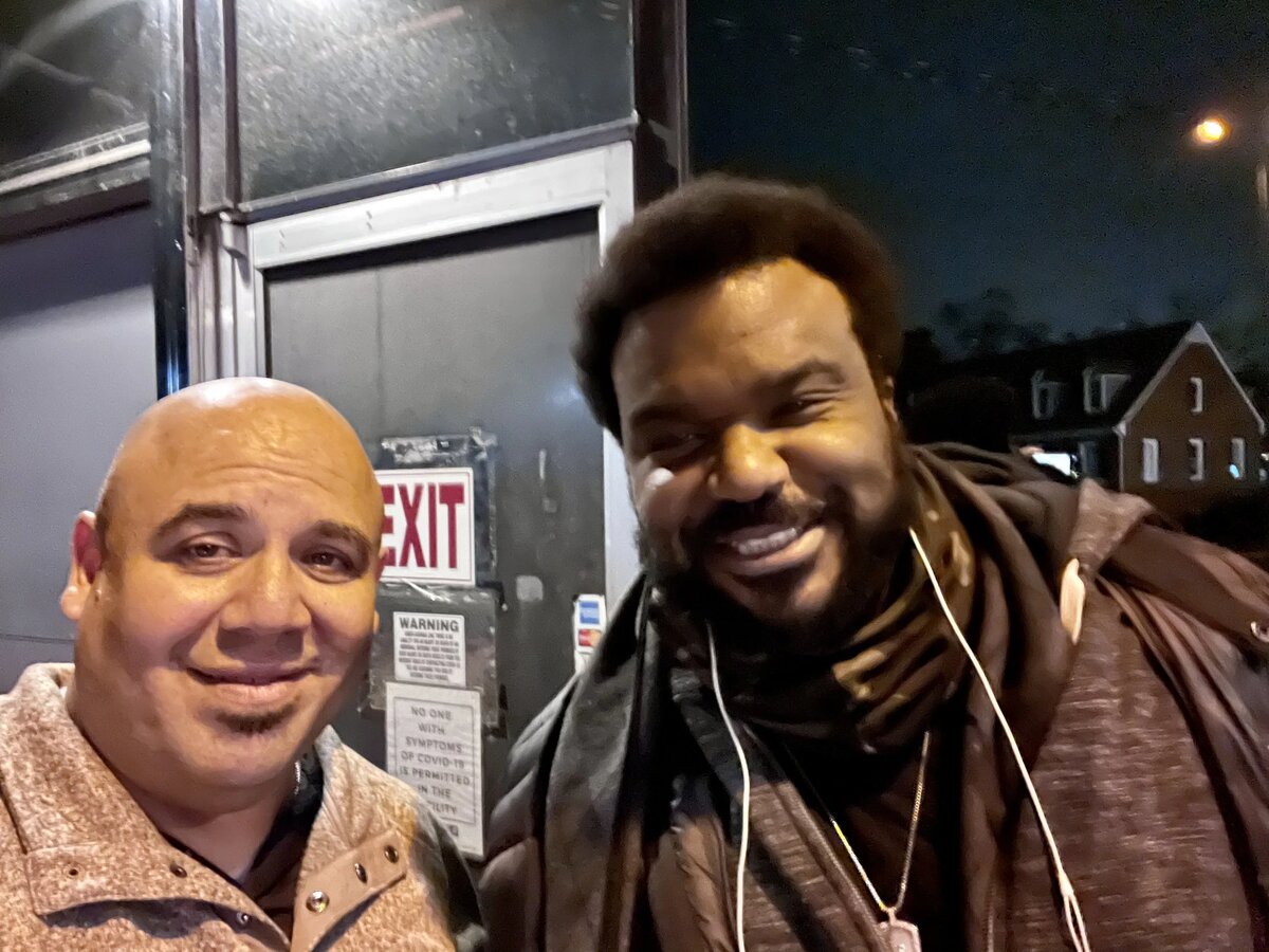 Carlos with Craig Robinson