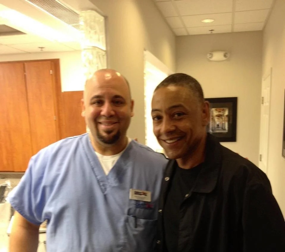 Carlos with Giancarlo Esposito