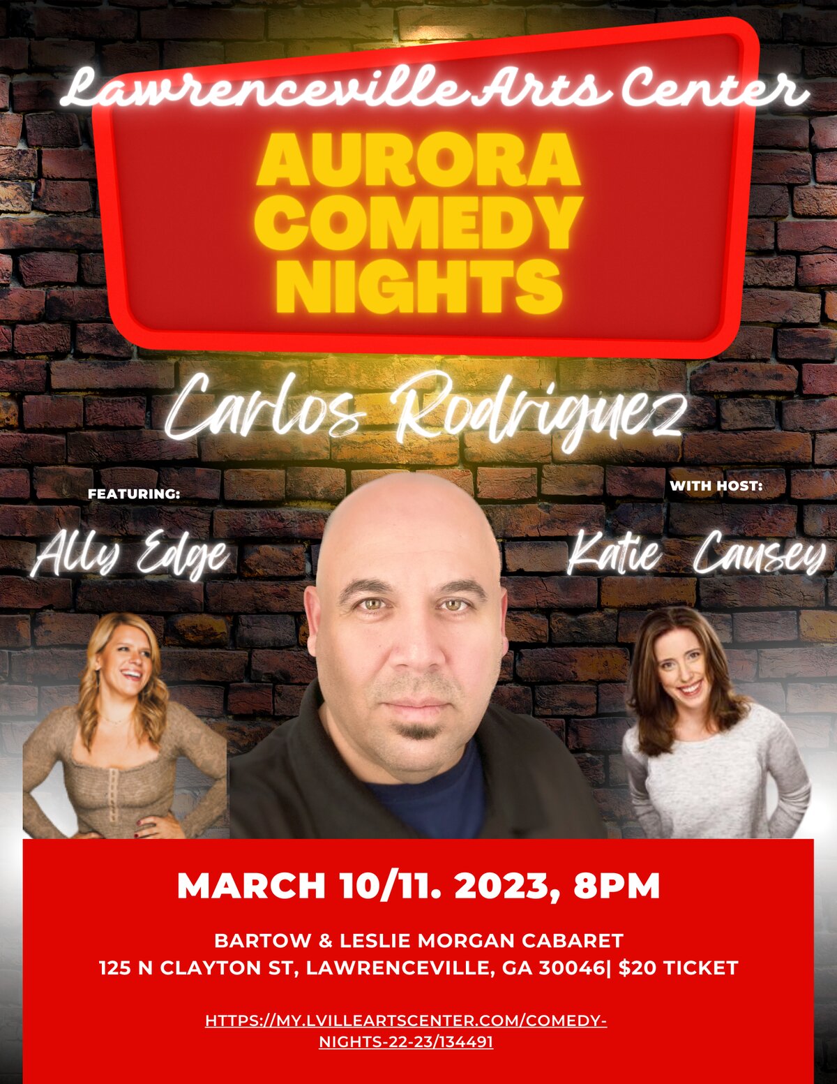 Carlos headlining with fellow comedians
